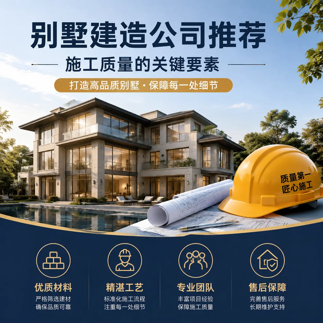 别墅建造公司推荐： 绥阳 施工质量的关键要素
