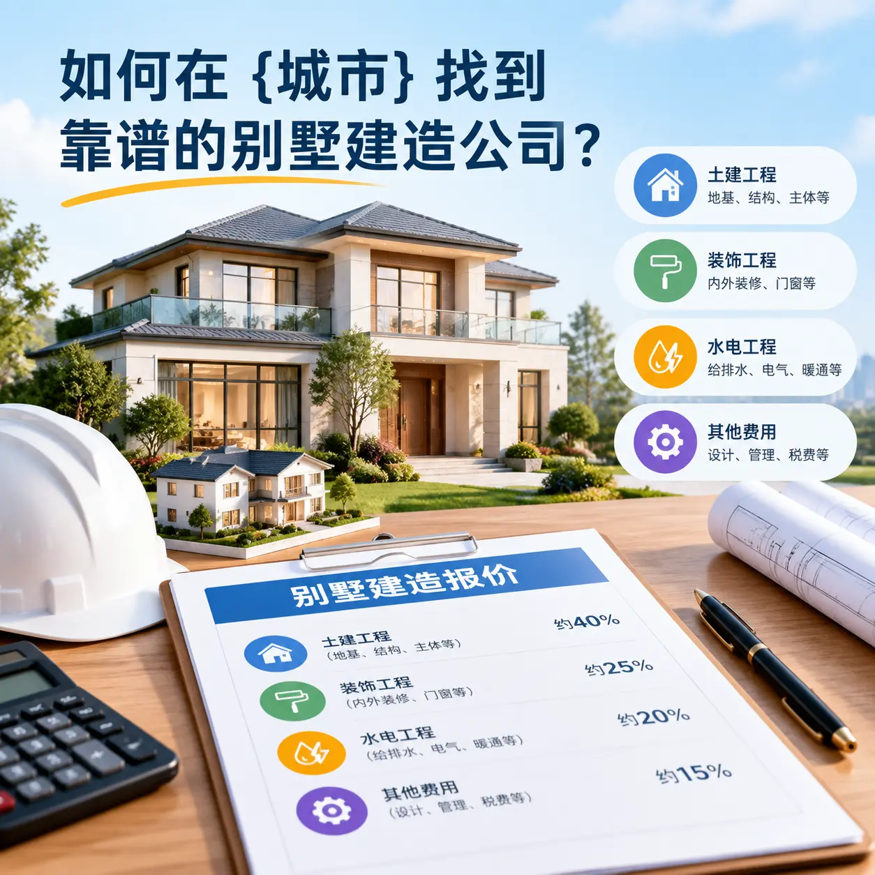 如何在 绥阳 找到靠谱的别墅建造公司?