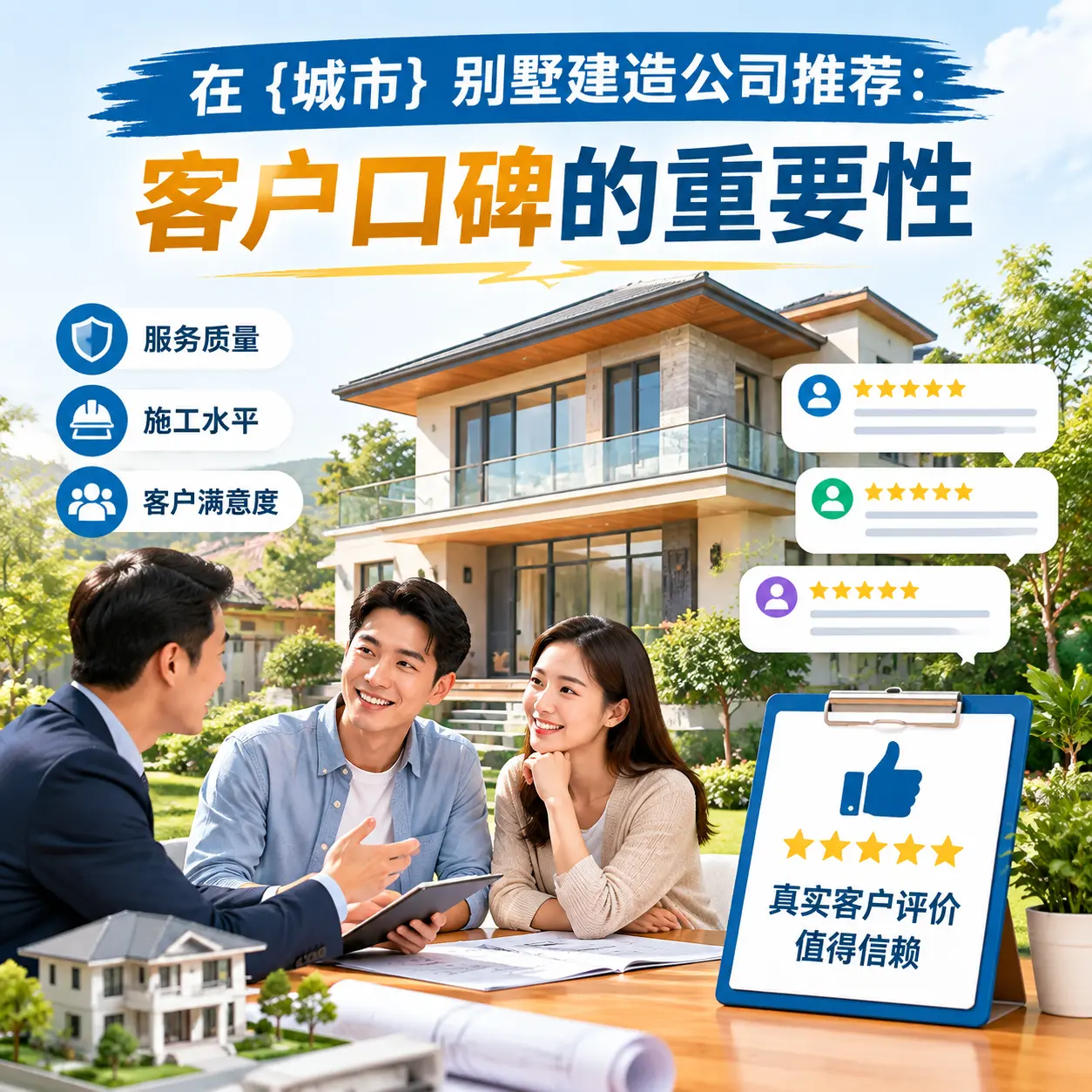 在 绥阳 别墅建造公司推荐:客户口碑的重要性