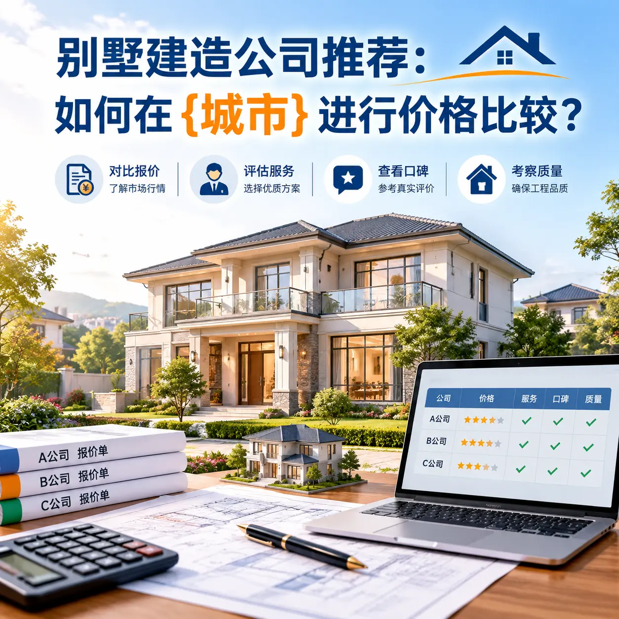 别墅建造公司推荐:如何在 绥阳 进行价格比较?