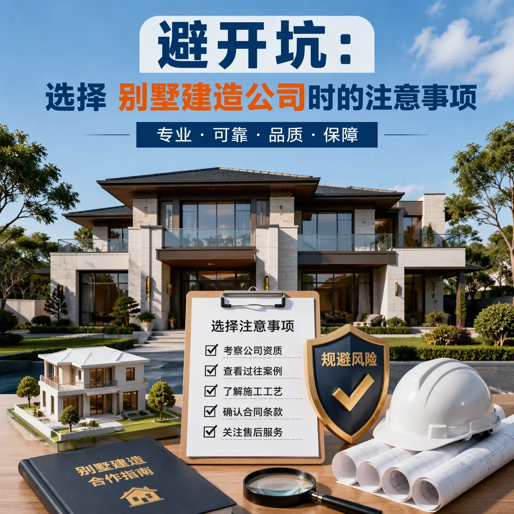 避开坑:选择 绥阳 别墅建造公司时的注意事项