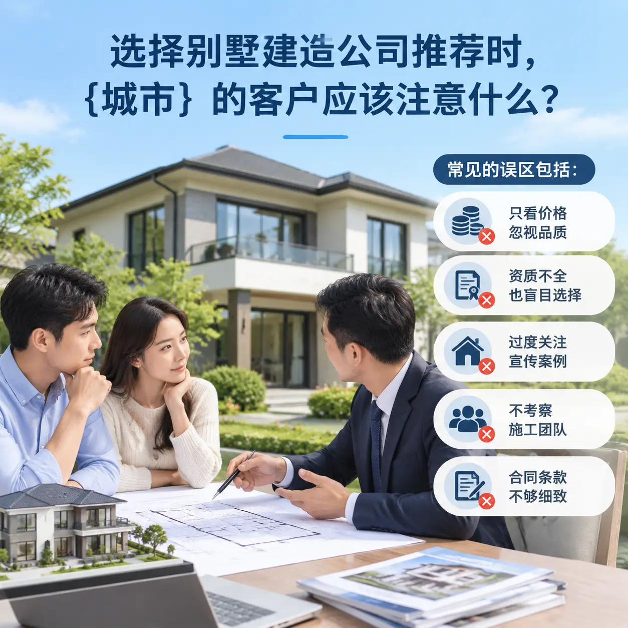 选择别墅建造公司推荐时,绥阳 的客户应该注意什么?