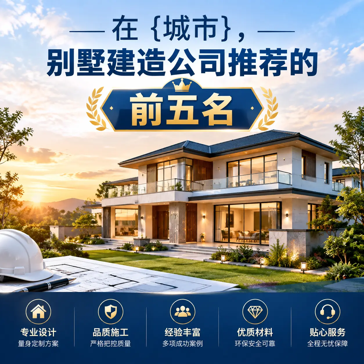 在 绥阳，别墅建造公司推荐的前五名