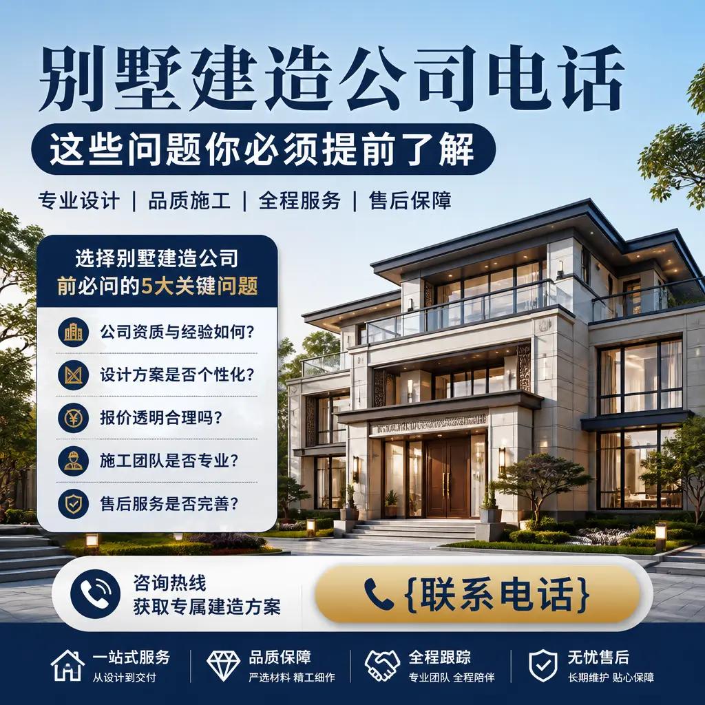绥阳别墅建造公司电话,这些问题你必须提前了解