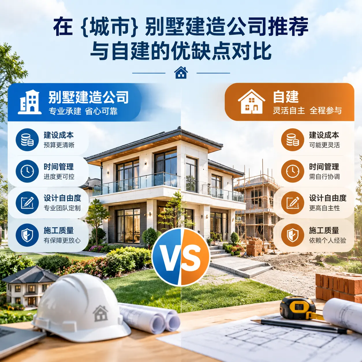 在 绥阳 别墅建造公司推荐与自建的优缺点对比